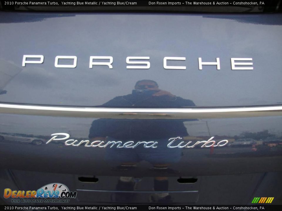 2010 Porsche Panamera Turbo Yachting Blue Metallic / Yachting Blue/Cream Photo #25