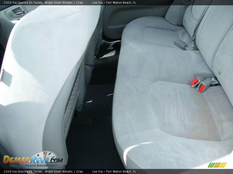 2009 Kia Spectra EX Sedan Bright Silver Metallic / Gray Photo #23