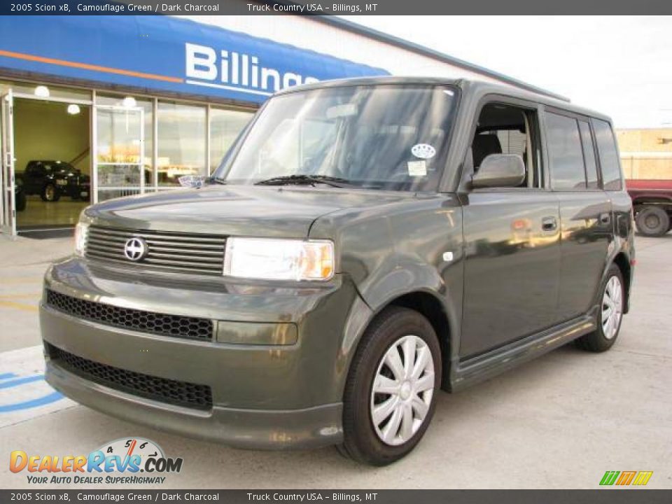 2005 Scion xB Camouflage Green / Dark Charcoal Photo #2