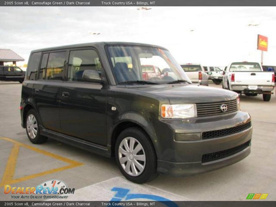 2005 Scion xB Camouflage Green / Dark Charcoal Photo #3