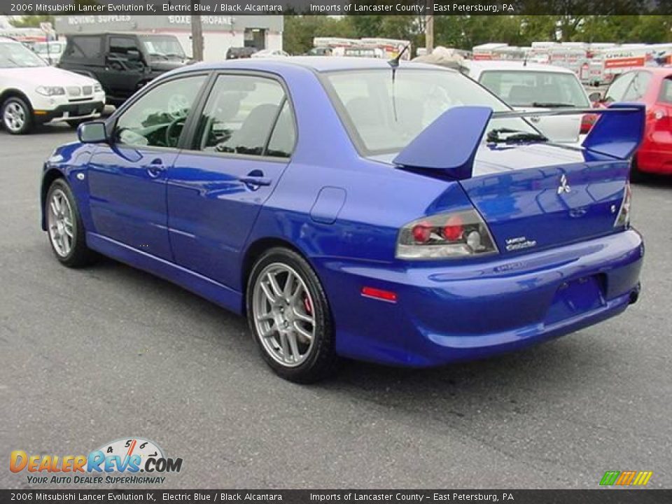 2006 Mitsubishi Lancer Evolution IX Electric Blue / Black Alcantara Photo #4