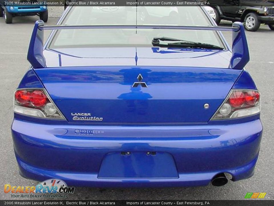 2006 Mitsubishi Lancer Evolution IX Electric Blue / Black Alcantara Photo #5