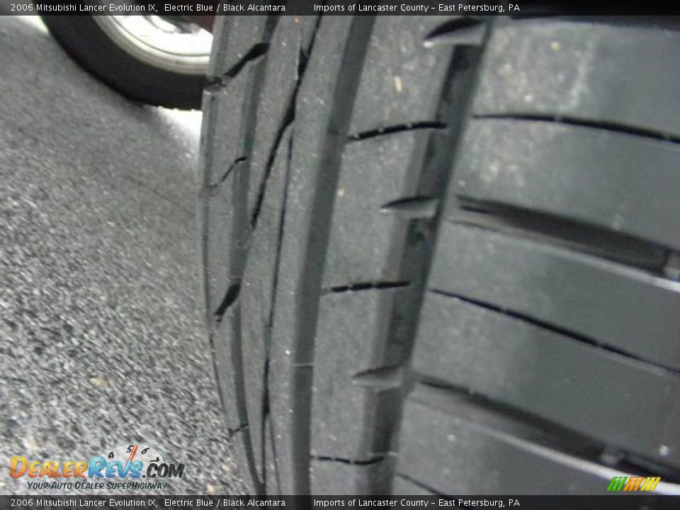 2006 Mitsubishi Lancer Evolution IX Electric Blue / Black Alcantara Photo #14