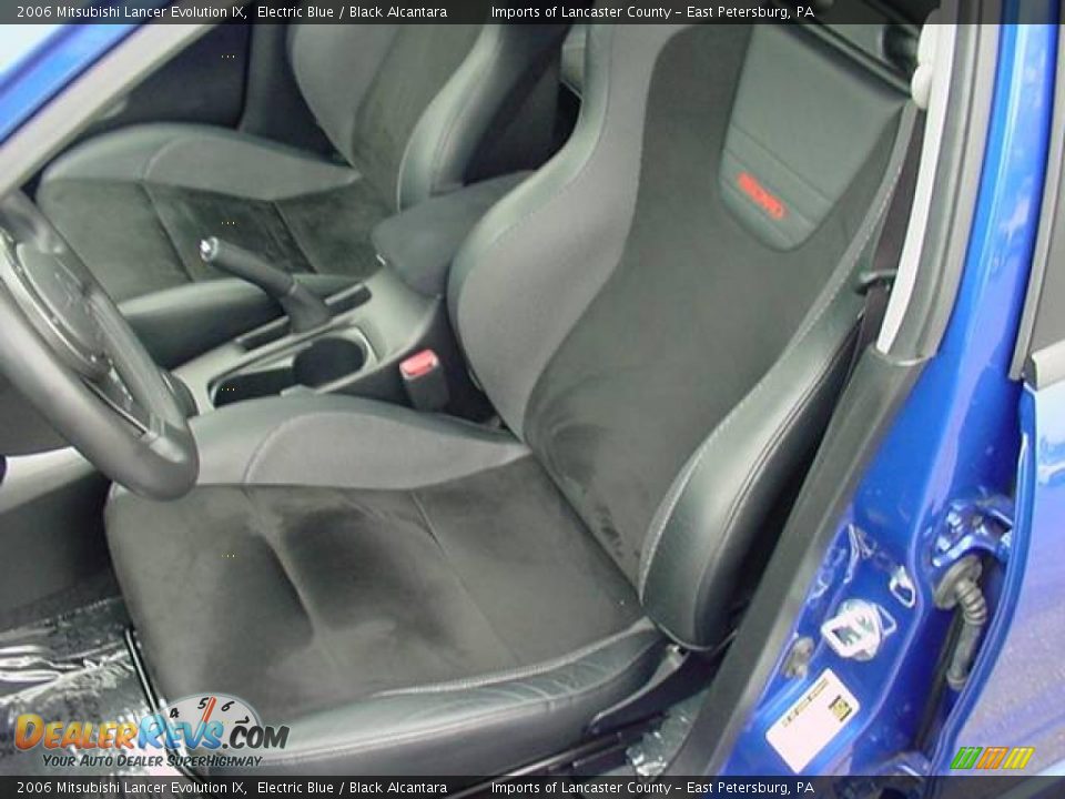 2006 Mitsubishi Lancer Evolution IX Electric Blue / Black Alcantara Photo #21