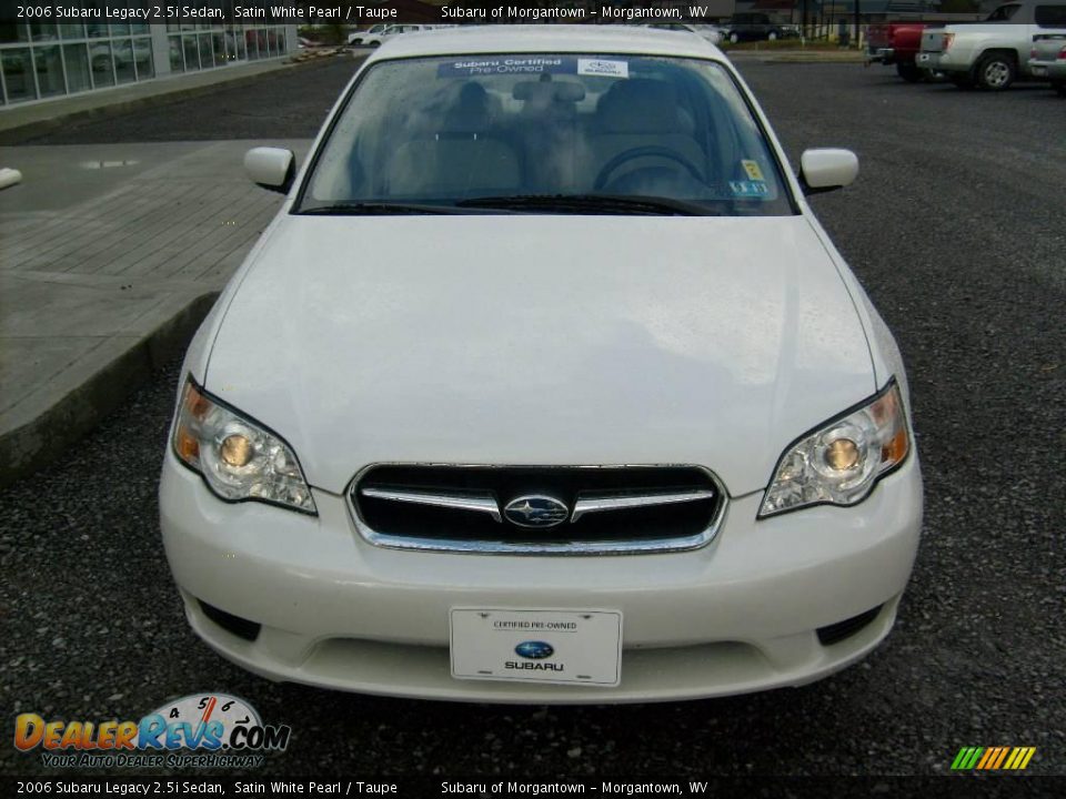 2006 Subaru Legacy 2.5i Sedan Satin White Pearl / Taupe Photo #8