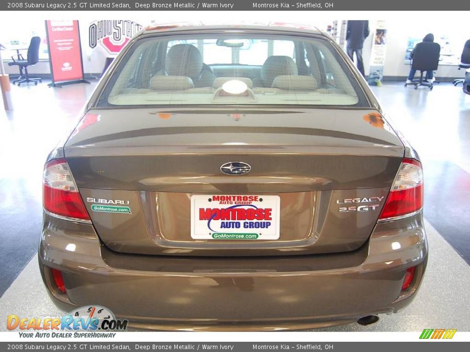 2008 Subaru Legacy 2.5 GT Limited Sedan Deep Bronze Metallic / Warm Ivory Photo #15