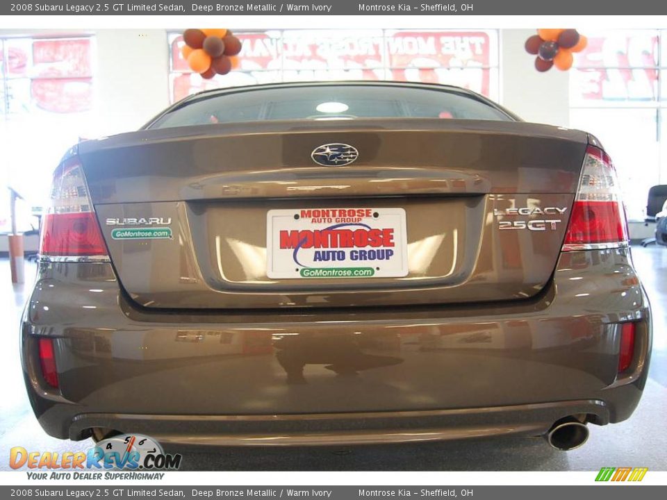 2008 Subaru Legacy 2.5 GT Limited Sedan Deep Bronze Metallic / Warm Ivory Photo #16