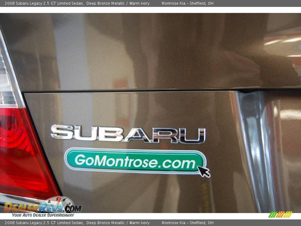 2008 Subaru Legacy 2.5 GT Limited Sedan Deep Bronze Metallic / Warm Ivory Photo #17