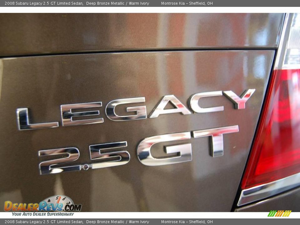 2008 Subaru Legacy 2.5 GT Limited Sedan Deep Bronze Metallic / Warm Ivory Photo #18