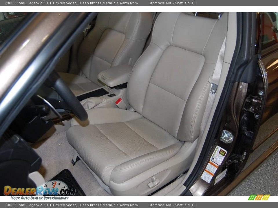 2008 Subaru Legacy 2.5 GT Limited Sedan Deep Bronze Metallic / Warm Ivory Photo #25