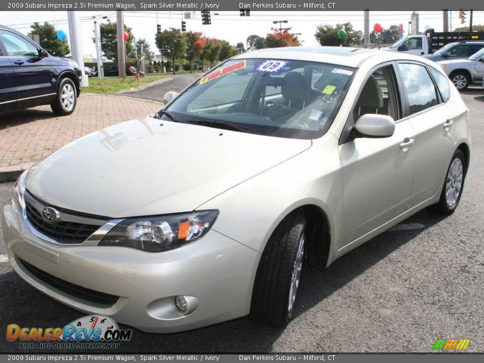2009 Subaru Impreza 2.5i Premium Wagon Spark Silver Metallic / Ivory Photo #1
