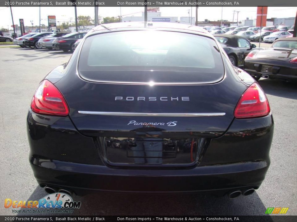 2010 Porsche Panamera S Basalt Black Metallic / Black Photo #8