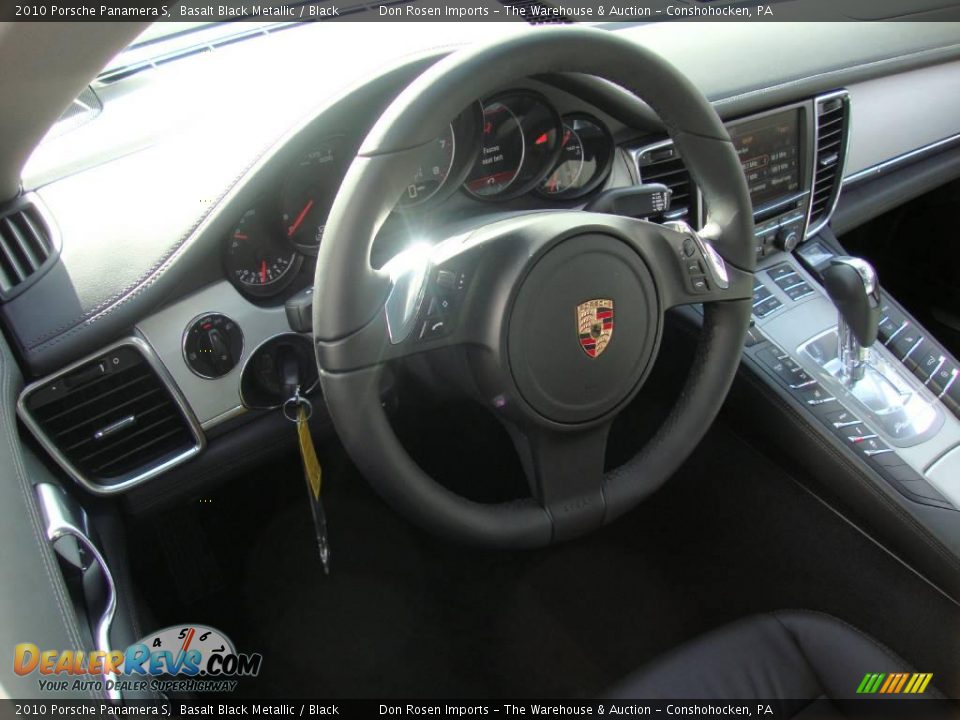2010 Porsche Panamera S Basalt Black Metallic / Black Photo #11