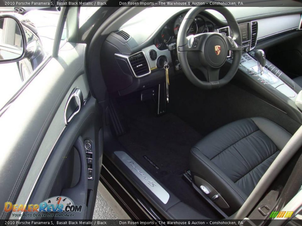 2010 Porsche Panamera S Basalt Black Metallic / Black Photo #12