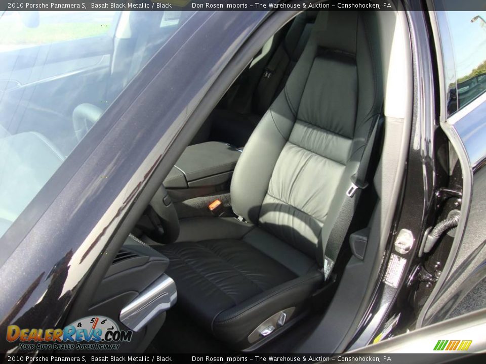 2010 Porsche Panamera S Basalt Black Metallic / Black Photo #16