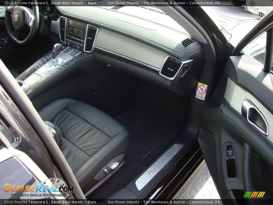 2010 Porsche Panamera S Basalt Black Metallic / Black Photo #17