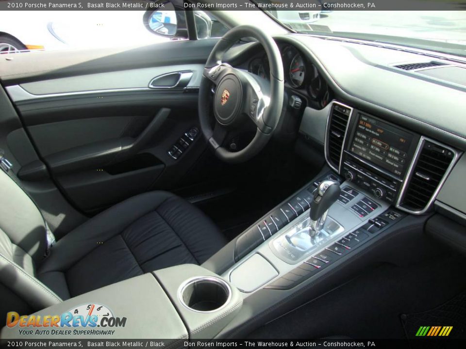 2010 Porsche Panamera S Basalt Black Metallic / Black Photo #18
