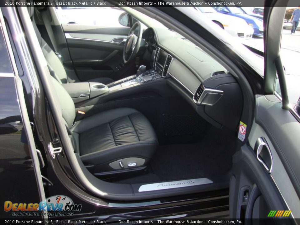 2010 Porsche Panamera S Basalt Black Metallic / Black Photo #19