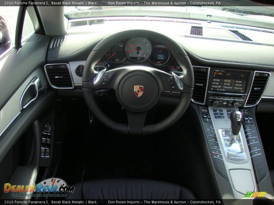 2010 Porsche Panamera S Basalt Black Metallic / Black Photo #35