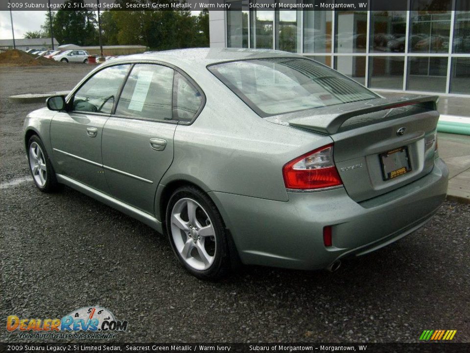 2009 Subaru Legacy 2.5i Limited Sedan Seacrest Green Metallic / Warm Ivory Photo #3