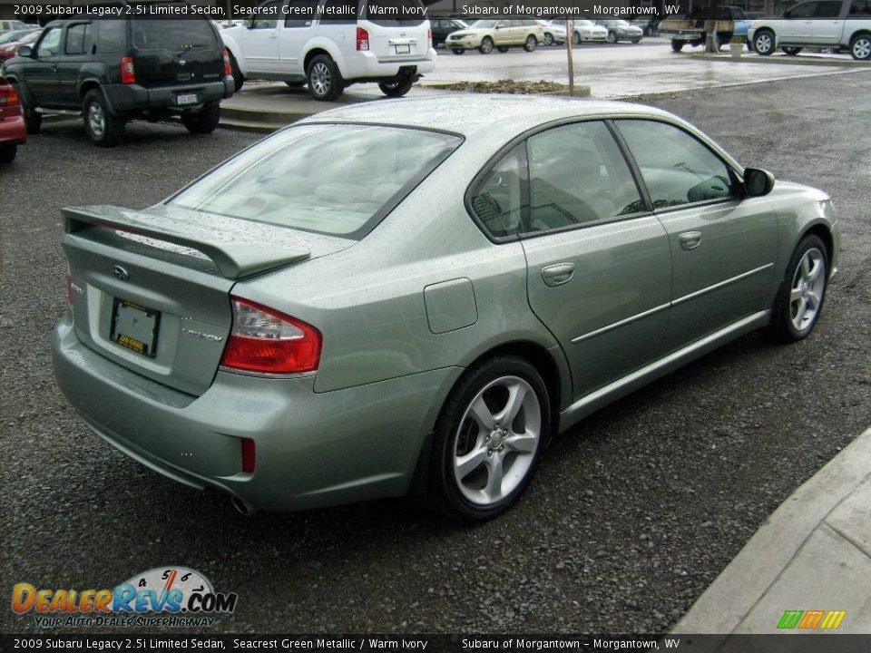 2009 Subaru Legacy 2.5i Limited Sedan Seacrest Green Metallic / Warm Ivory Photo #5