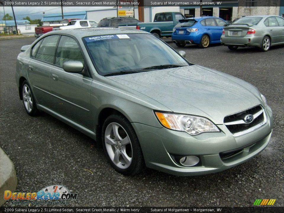 2009 Subaru Legacy 2.5i Limited Sedan Seacrest Green Metallic / Warm Ivory Photo #7