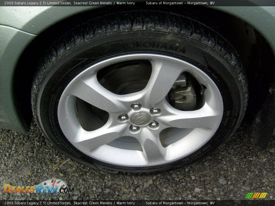 2009 Subaru Legacy 2.5i Limited Sedan Seacrest Green Metallic / Warm Ivory Photo #9