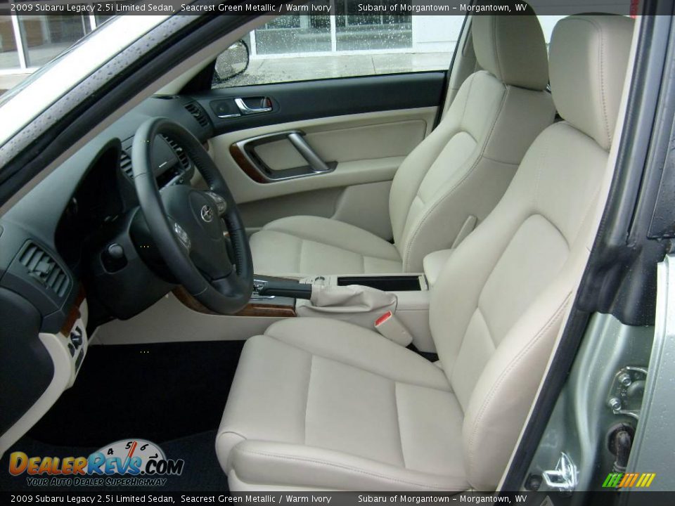 2009 Subaru Legacy 2.5i Limited Sedan Seacrest Green Metallic / Warm Ivory Photo #10