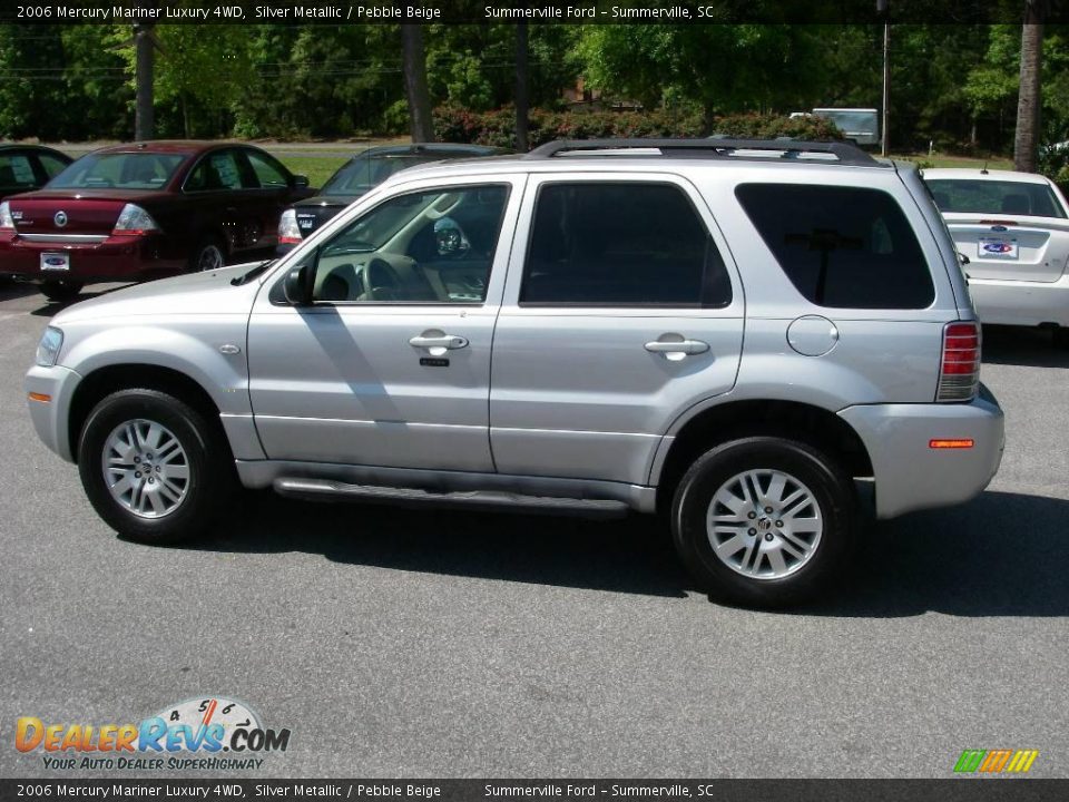 2006 Mercury Mariner Luxury 4WD Silver Metallic / Pebble Beige Photo #2