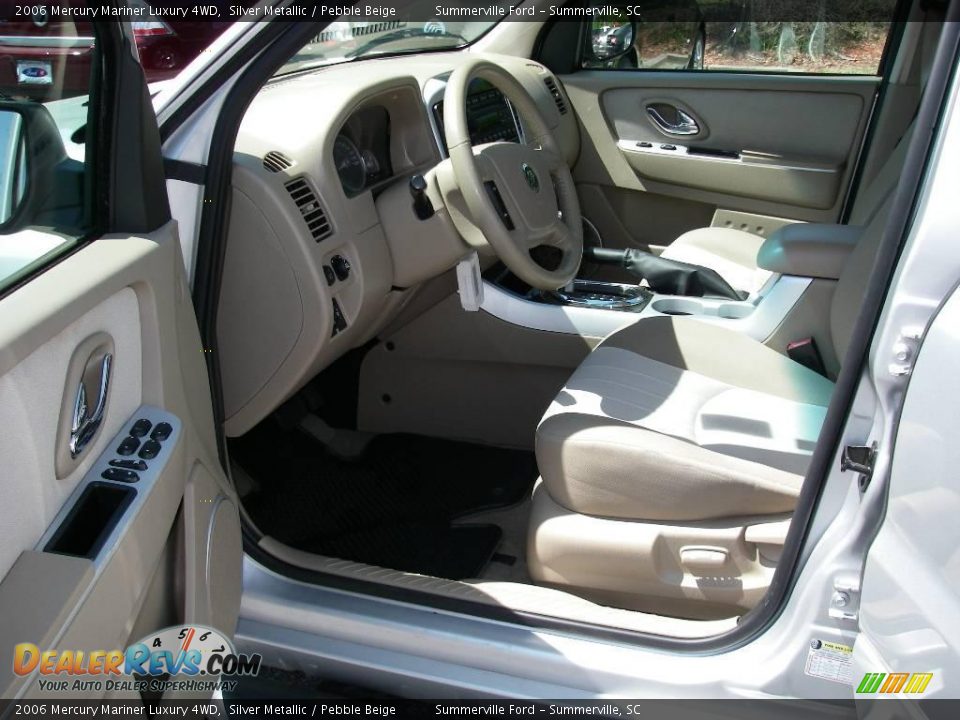 2006 Mercury Mariner Luxury 4WD Silver Metallic / Pebble Beige Photo #5