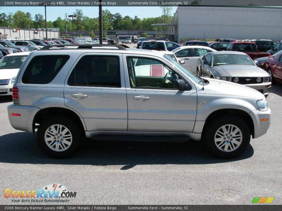 2006 Mercury Mariner Luxury 4WD Silver Metallic / Pebble Beige Photo #14