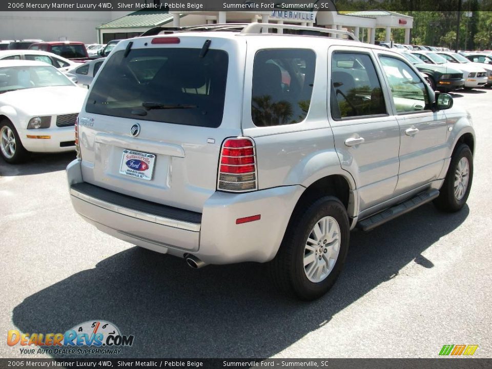2006 Mercury Mariner Luxury 4WD Silver Metallic / Pebble Beige Photo #15