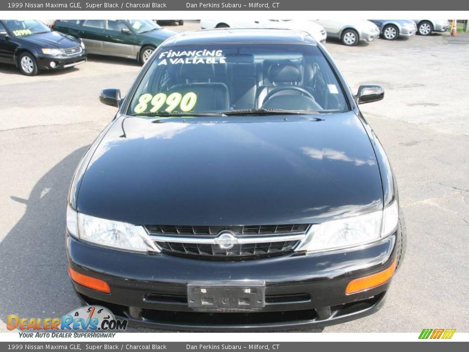 1999 Nissan Maxima GLE Super Black / Charcoal Black Photo #2