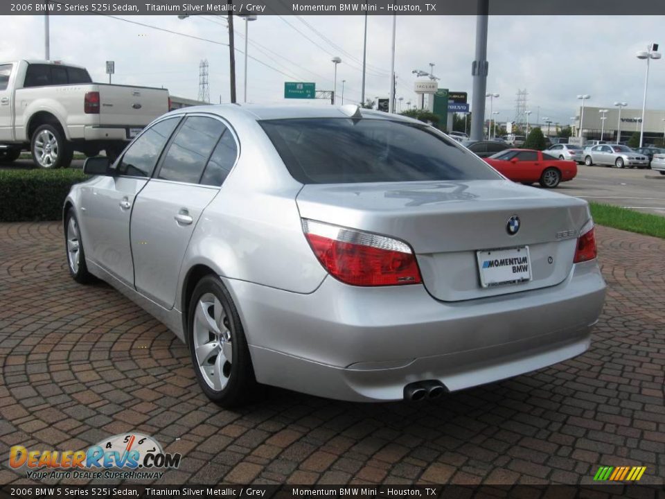 2006 BMW 5 Series 525i Sedan Titanium Silver Metallic / Grey Photo #5