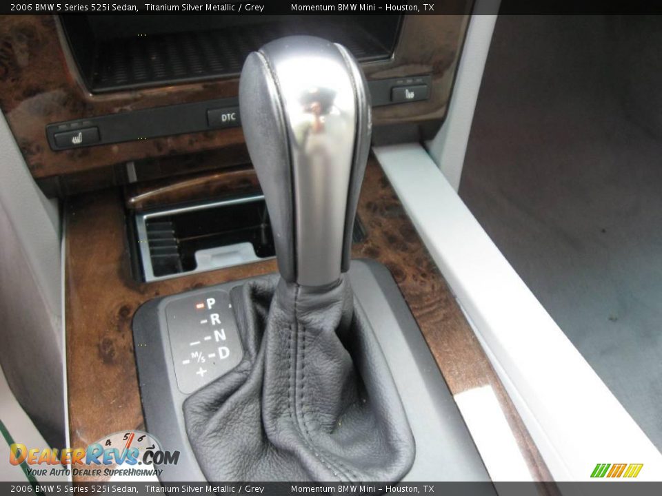 2006 BMW 5 Series 525i Sedan Titanium Silver Metallic / Grey Photo #15