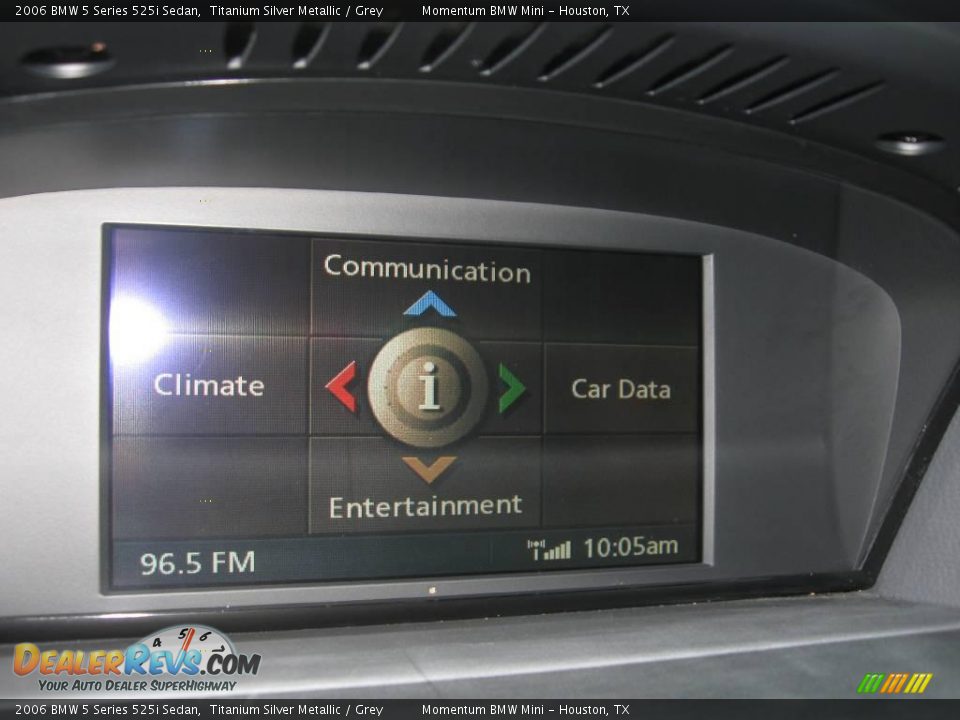 2006 BMW 5 Series 525i Sedan Titanium Silver Metallic / Grey Photo #16