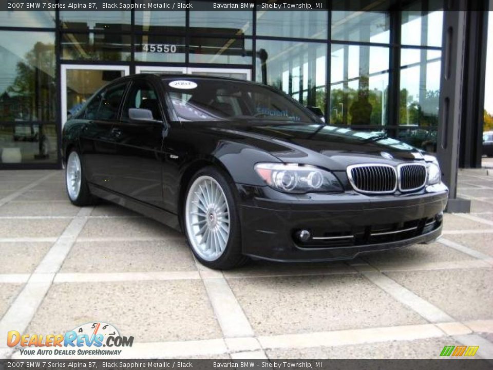 2007 BMW 7 Series Alpina B7 Black Sapphire Metallic / Black Photo #1
