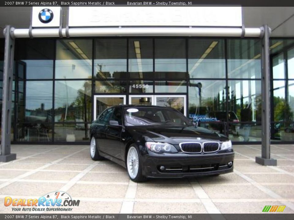 2007 BMW 7 Series Alpina B7 Black Sapphire Metallic / Black Photo #2