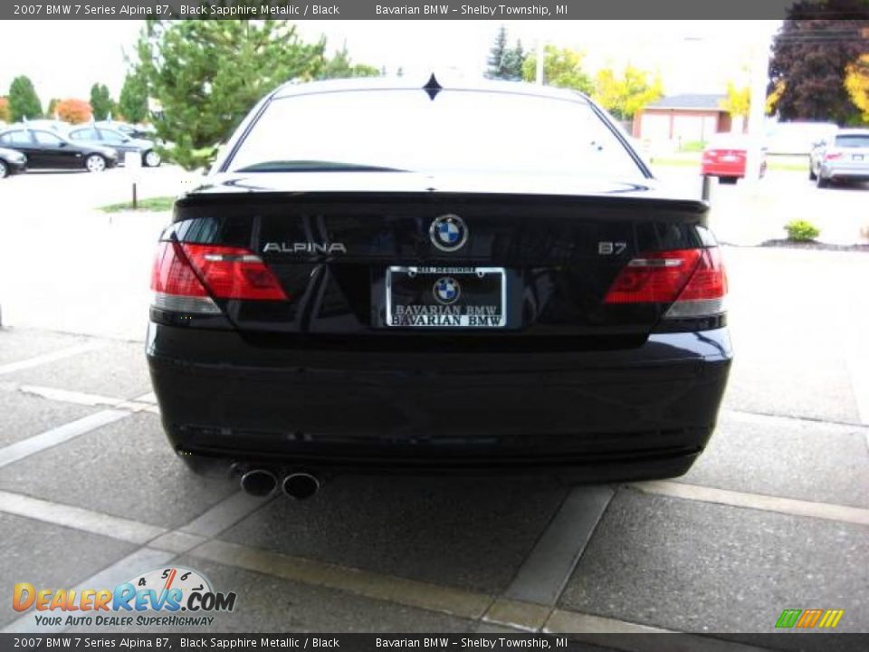 2007 BMW 7 Series Alpina B7 Black Sapphire Metallic / Black Photo #7