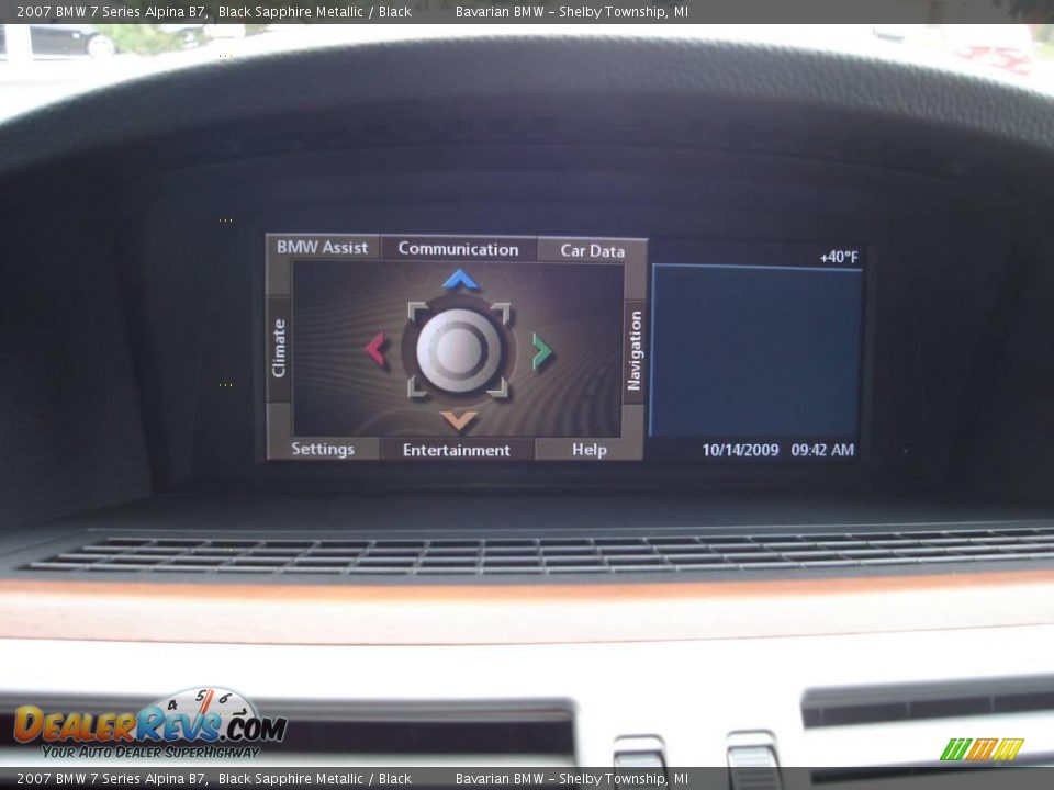 2007 BMW 7 Series Alpina B7 Black Sapphire Metallic / Black Photo #13
