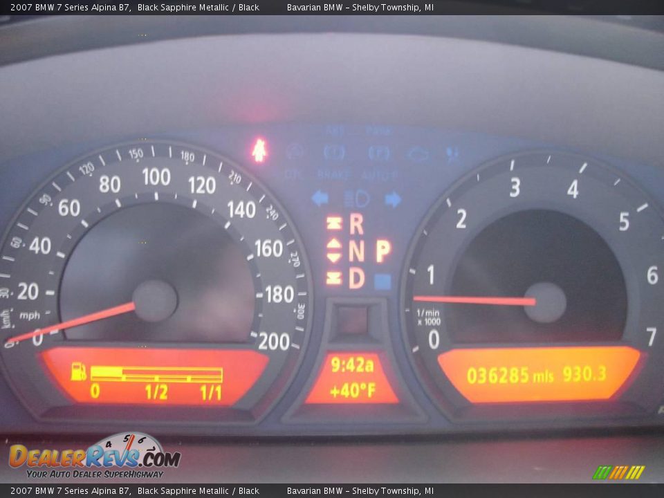 2007 BMW 7 Series Alpina B7 Black Sapphire Metallic / Black Photo #15