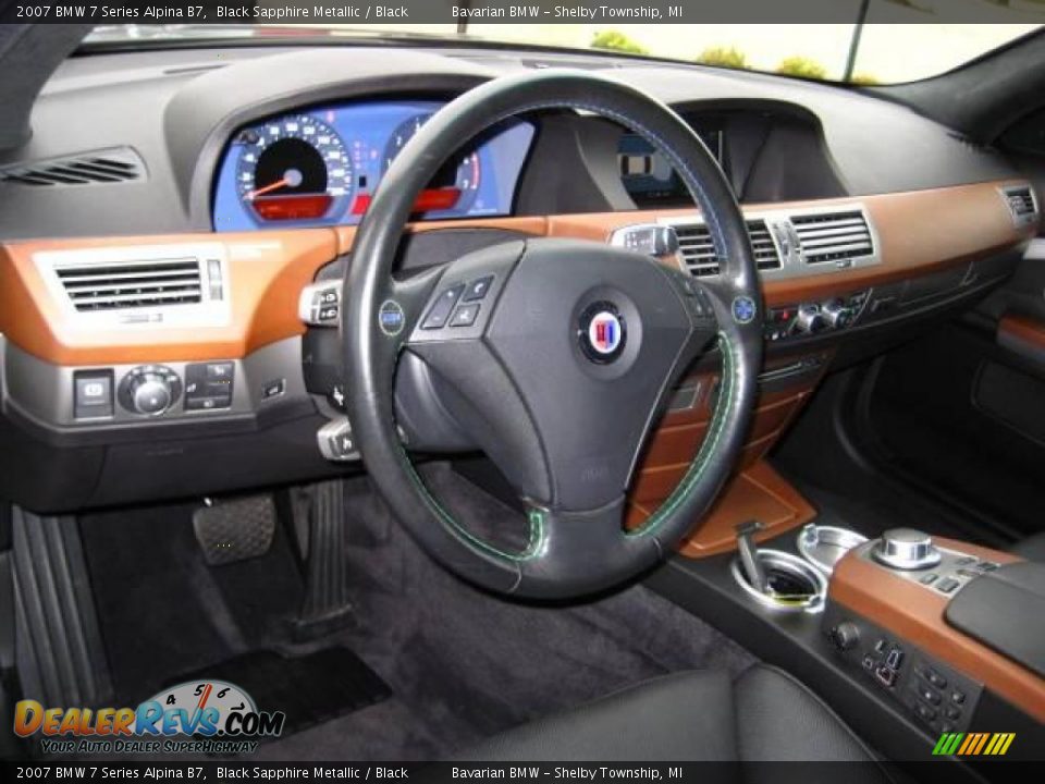 2007 BMW 7 Series Alpina B7 Black Sapphire Metallic / Black Photo #18