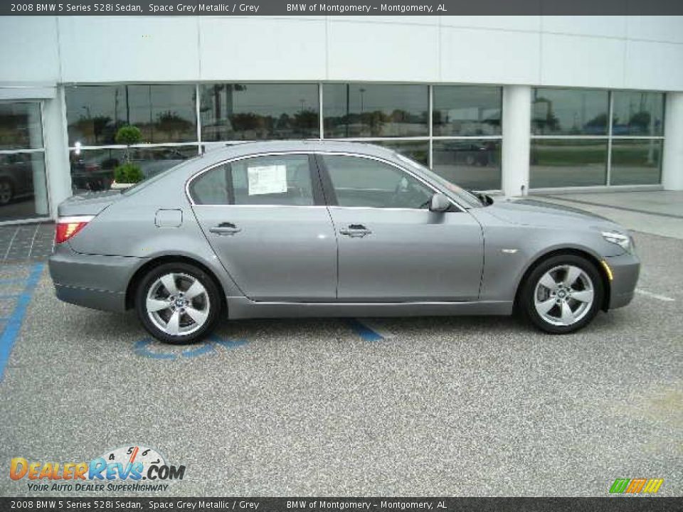 2008 BMW 5 Series 528i Sedan Space Grey Metallic / Grey Photo #2