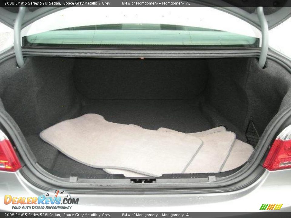2008 BMW 5 Series 528i Sedan Space Grey Metallic / Grey Photo #9