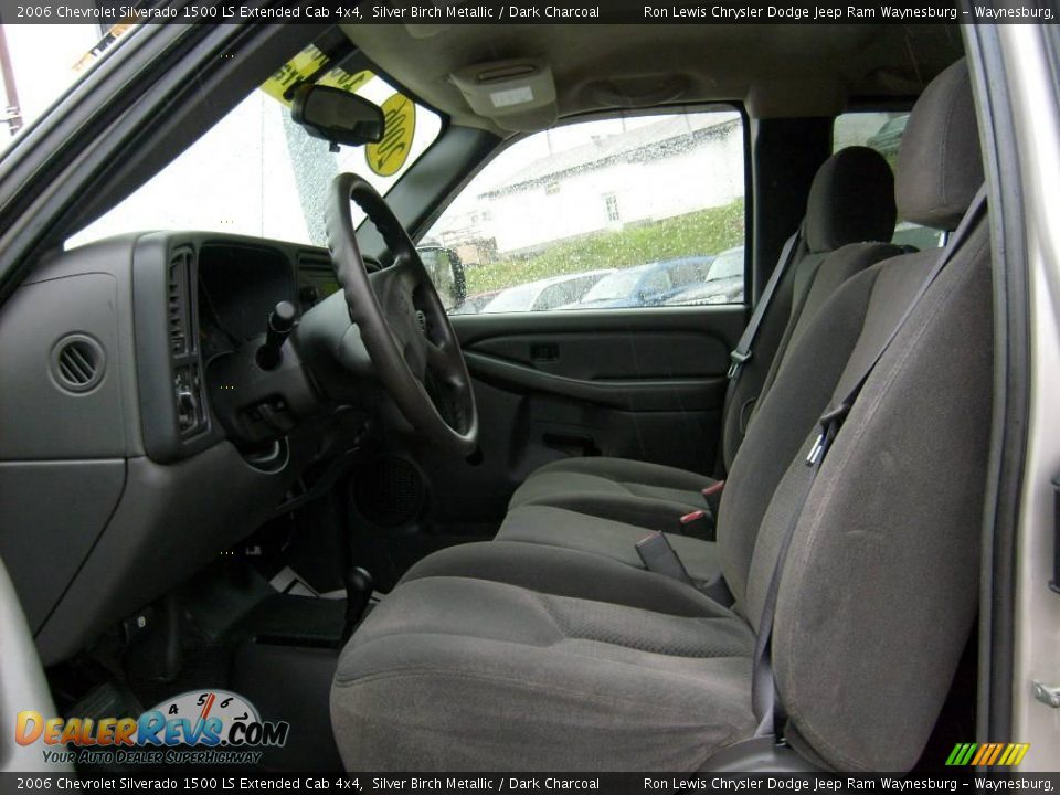 2006 Chevrolet Silverado 1500 LS Extended Cab 4x4 Silver Birch Metallic / Dark Charcoal Photo #7