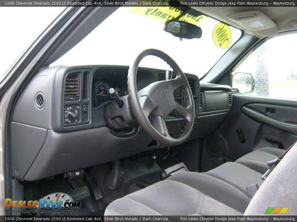 2006 Chevrolet Silverado 1500 LS Extended Cab 4x4 Silver Birch Metallic / Dark Charcoal Photo #8
