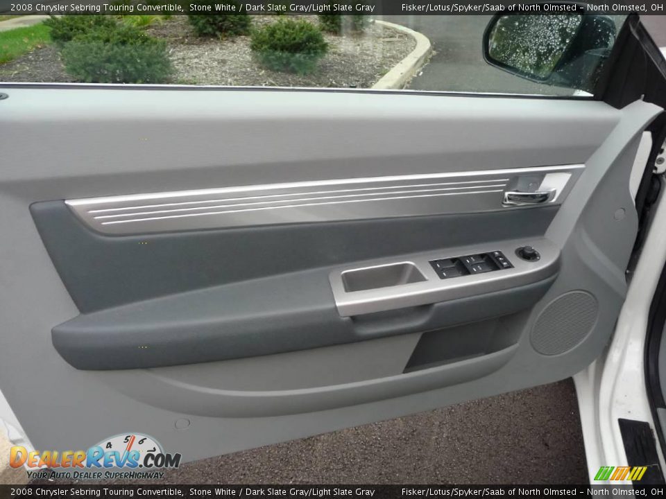 2008 Chrysler Sebring Touring Convertible Stone White / Dark Slate Gray/Light Slate Gray Photo #9