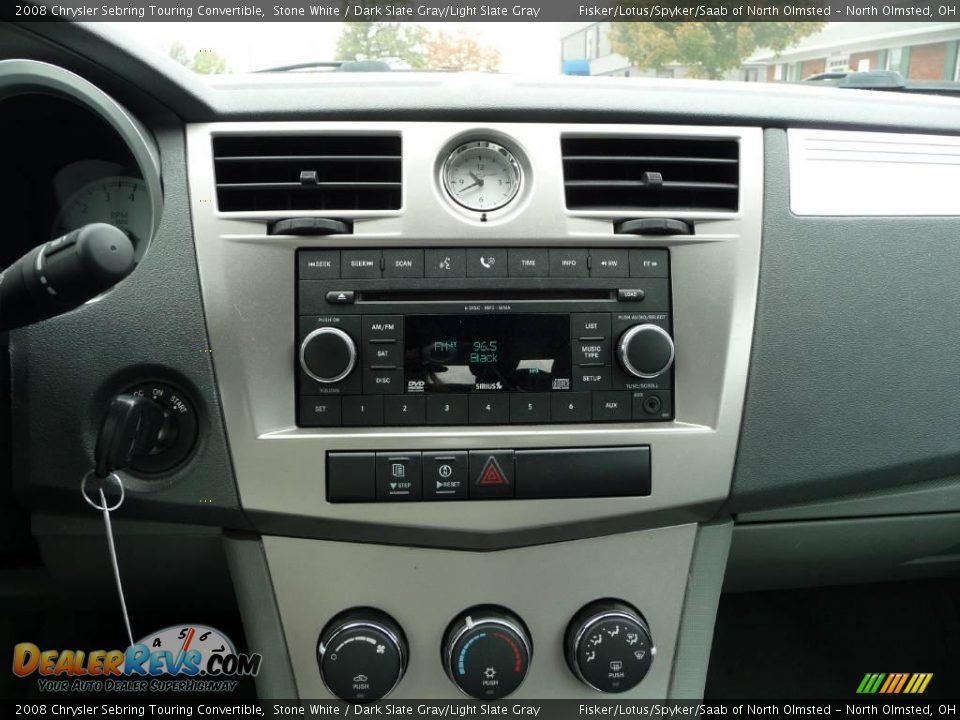 2008 Chrysler Sebring Touring Convertible Stone White / Dark Slate Gray/Light Slate Gray Photo #12