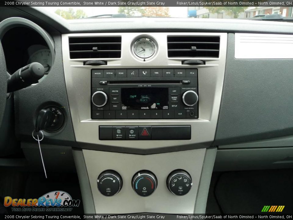2008 Chrysler Sebring Touring Convertible Stone White / Dark Slate Gray/Light Slate Gray Photo #13