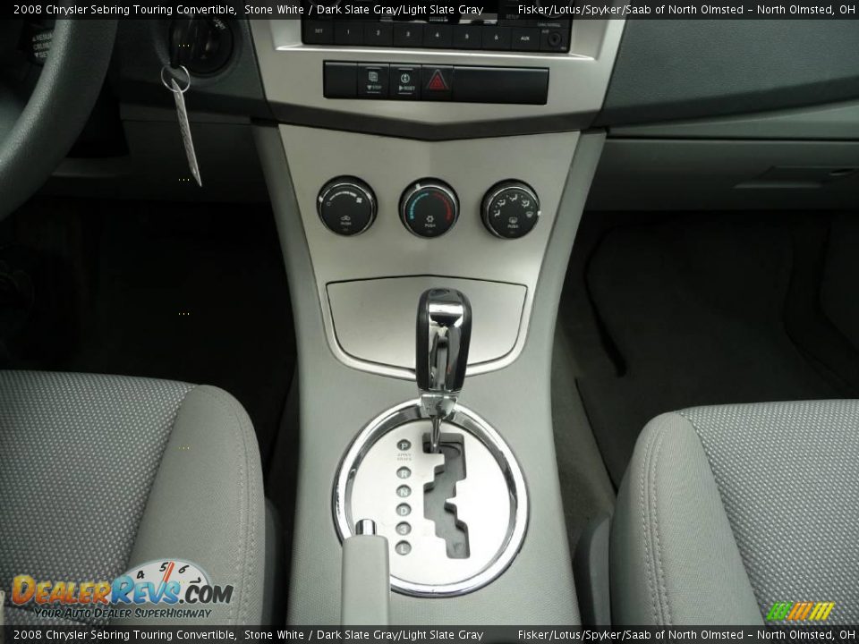 2008 Chrysler Sebring Touring Convertible Stone White / Dark Slate Gray/Light Slate Gray Photo #14